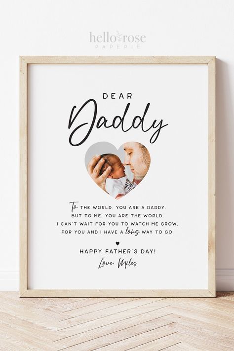 Fathers Day Gift from Kids Son Daughter Baby . PRINTABLE Personalized First Fathers Day Gift Idea . Dear Daddy Minimalist . DIGITAL DOWNLOAD #etsy #fathersday #fathersdaygift #giftfordaddy #dadtobegift #fromdaughterwife #fromkidsbabyson #uniquefathersdaygift #specialfathersdaygift #firstfathersday #fathersdaygiftfromkids #fathersdaygiftfromson #fathersdaygiftfromdaughter #fathersdaygiftfrombaby #fathersdaygiftidea Diy First Father’s Day Gift From Baby, First Father’s Day Gift From Baby, Father And Son Birthday Party Ideas, First Father's Day Ideas, Dads First Birthday Gift From Baby, Diy First Father’s Day Gifts, First Fathers Day Gifts Ideas, First Fathers Day Gift Ideas From Baby, 1st Fathers Day Gift Ideas