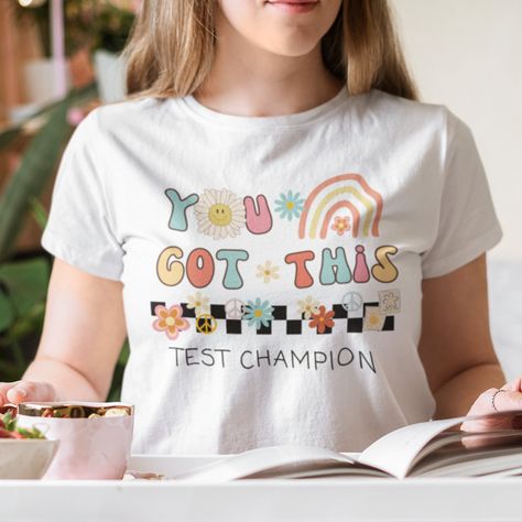 Excited to share the latest addition to my #etsy shop: You got this teacher testing shirt testing teacher t-shirt test day shirt cute gift for teacher tshirt https://etsy.me/432BkLU #threadbeartee Exam Day, Test Day, Gift For Teacher, Grade School, Teacher Tshirts, Cute Gift, Stylish Shirts, Teacher Shirts, Cute Gifts