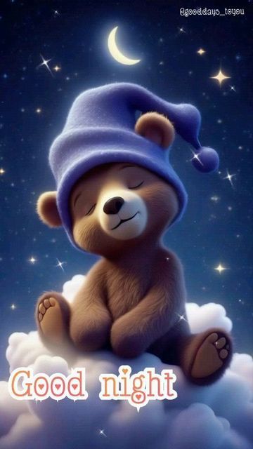 Good Night Teddy Bear, Happy Good Night, Funny Good Night Images, Sweet Dreams Sleep Tight, Funny Good Night Quotes, Good Night Beautiful, Good Night Funny, Teddy Bear Wallpaper, Dream Night