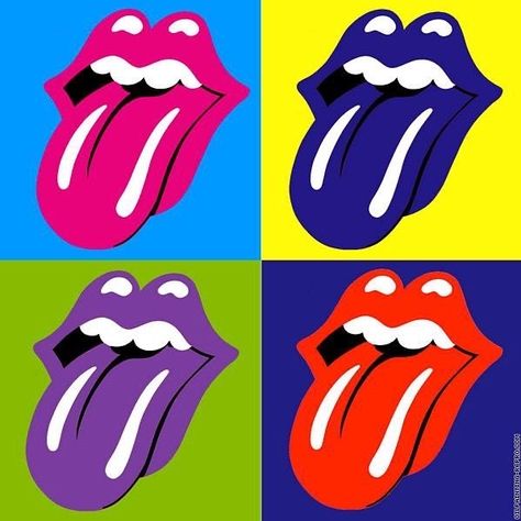 Art Background Ideas, Pop Art Andy Warhol, Art Andy Warhol, Pop Art Lips, Andy Warhol Pop Art, Pop Art Background, Rolling Stones Logo, Andy Warhol Art, Warhol Art