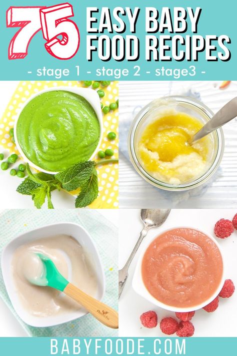 Stage One Baby Food, Green Bean Baby Food, Baby Food Recipes Stage 1, Apple Baby Food, Baby Purees, Sweet Potato Baby Food, Easy Homemade Baby Food, Puree Recipes, Baby Food Recipe