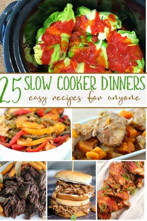 25 Mouth Watering and Easy Slow Cooker Recipes Food Crockpot, Delicious Slow Cooker Recipes, Slow Cooked Meals, Slow Cooker Dinner, Crockpot Dishes, Easy Slow Cooker Recipes, Crock Pot Slow Cooker, Lazy Girl, Crockpot Recipes Slow Cooker