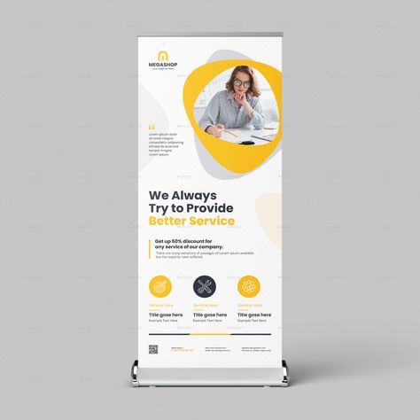 Business Rollup Banner Template Rollup Banner Design Creative, Roll Up Design Inspiration Rollup Banner, Roll Up Banner Design Inspiration, Rollup Design, Rollup Banner Design, Banners Design, Tech Ideas, Roll Up Design, Ad Banner