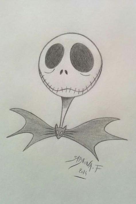 Simple Drawings With Pen, Easy Drawings Sketches Halloween, Drawing Ideas Hollowen, Small Easy Art Drawings, Simple Drawing Ideas Halloween, Pencil Art Drawings Halloween, Easy Jack Skellington Drawing, Cute Halloween Drawings Ideas Sketches, Cute Halloween Sketches Easy