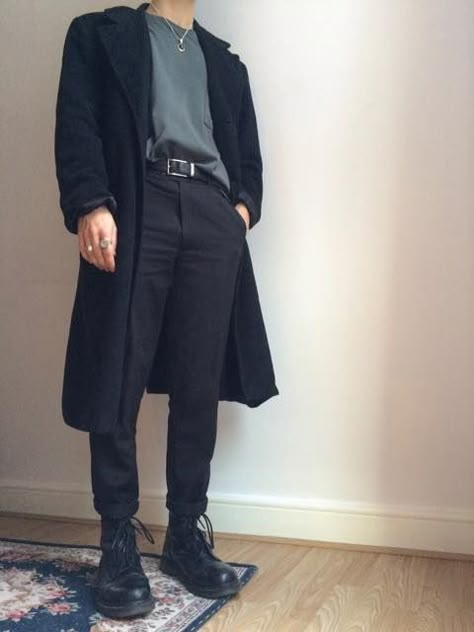 Goth Guy Outfits, Alternative Outfits Men, Dark Academia Outfit Men, Goth Mens Fashion, Goth Outfits Men, Outfit Guys, Basement Room, Casual Goth, Fit Pics