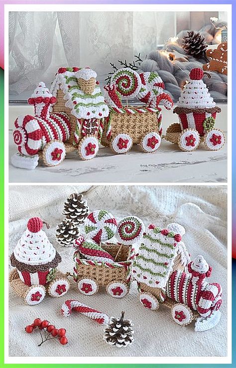 Christmas Ornaments - My Gosh! I love them - Visit to See More NOW! Xmas Amigurumi, Postbox Toppers, Crochet Ornaments Free Pattern, Crochet Christmas Lights, Crochet Christmas Stocking Pattern, Crochet Christmas Ornaments Free, Crochet Ornament Patterns, Christmas Crochet Patterns Free, Crocheted Christmas