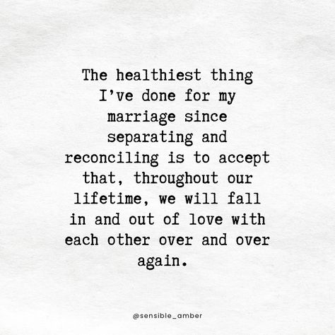 My husband I have faced more challenges than I believed would be possible in a marriage - enumerable setbacks that we couldn’t have seen coming when we spoke our vows on our wedding day. But marriage is an endless cycle of falling in and out of love. We have a lifetime to experience the cycle again and again. And in the end, I believe that love will be the only thing that matters. #marriage #marriagegoals #divorce #separation #love #romance #marriageadvice #marriagewins #healing End Of A Marriage, Quote Marriage Struggles, When Your Marriage Is Failing, One Sided Marriage, 2nd Marriage, Separation Marriage, Marriage Ending Quotes Divorce, Marriage Quotes Struggling, Marriage Poems