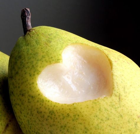 "No pears were harmed in the making of this heart" Pear Aesthetic, Fruity Design, Pear Butter, Get Unstuck, Heart Day, Fruit Of The Spirit, Change Your Life, Fruit Salad, Food Photography