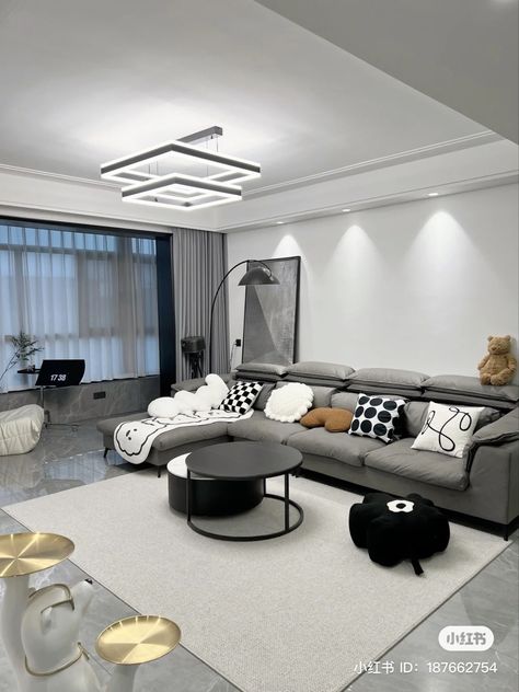 Interior Design Condominium, Korean Condominium Interior, Luxury Korean House, Korean Luxury House Interior, Korea Apartment Luxury, Korean Living Room Aesthetic Luxury, Sitting Room Decor, Luxury Living Room Decor, Latest Living Room Designs