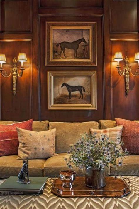 15 Handsome Wood Paneled Libraries   Father's Day Gift Guide - The Glam Pad Diy Home Decor For Apartments, Paneled Library, Glam Pad, English Interior, English Country Decor, English Decor, Equestrian Decor, Traditional Interior, A Living Room