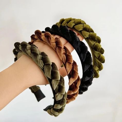 Just found this amazing item on AliExpress. Check it out! $2.82 28％ Off | Winter Autumn Velvet Braid Knitted Hairband Headband Adult Hair Accessories Hair Jewley Knitted Hairband, Braided Headband, Headband Styles, Headbands For Women, Hair Accessories Headbands, Accessories Hair, Braid Styles, Velvet Fabric, Shape Patterns