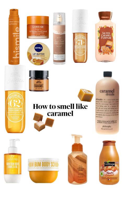 Smell Like Caramel, Caramel Scent, Nivea Lip Butter, Caramel Skin, Perfume Scents, Lip Butter, Bath And Body Care, Aesthetic Vibes, Body Care Routine