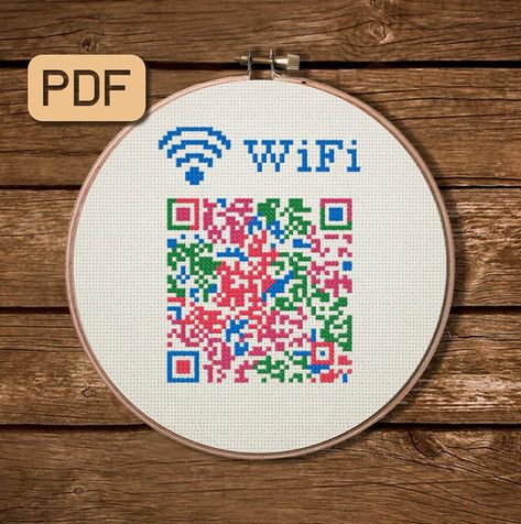 Bulbasaur Cross Stitch, Wifi Qr Code, Funny Needlepoint, Marvel Cross Stitch, Subversive Cross Stitch Patterns, Unique Cross Stitch, Cross Stitch Tutorial, Xstitch Patterns, Personalized Cross