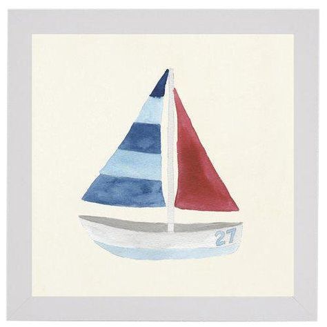 Sailboat Painting Acrylic, Watercolor Sailboat, Painted Cards, Boat Drawing, Sailboat Art, Lake Decor, Sailboat Painting, Wood Composite, Boat Painting