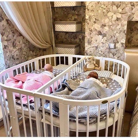 Twin Baby Rooms, Baby Twins, Girl Nursery Room, Twins Room, Nursery Baby Room, Baby Bedroom, Trendy Baby, Twin Babies