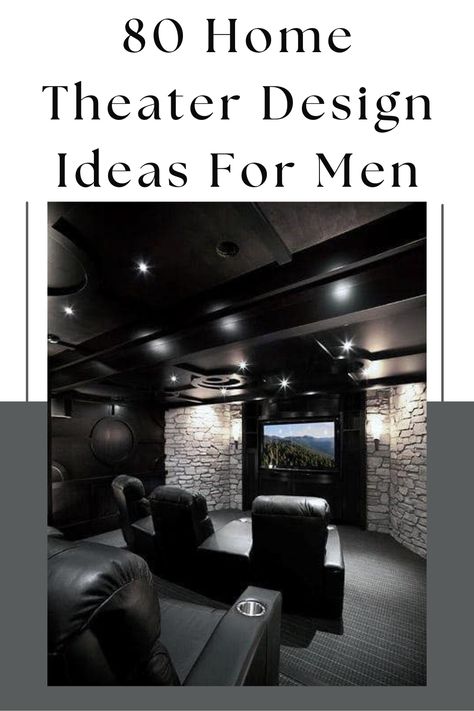 Basement Theatre Ideas, Small Basement Inspiration, Movie Theater Room Basement, Multipurpose Theater Room, Black Movie Room Ideas, Black Media Room Ideas, Black Theater Room Ideas, Modern Movie Theater Room, Man Cave Theater Room