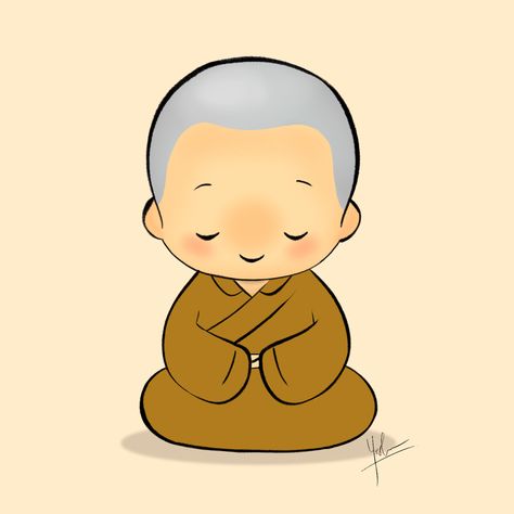 Monk Drawing, Monk Illustration, Monk Cartoon, Monk Meditation, Buddhist Monk, Children's Book Illustration, Book Illustration, Buddhism, Digital Illustration