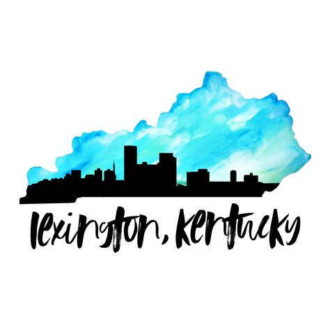 Lexington, Kentucky #watercolor #kentucky #lexington Kentucky Lexington, Urban Graffiti, Lexington Kentucky, Canvas Ideas, University Of Kentucky, Best Places To Eat, Hiking Trails, Kentucky, The Good Place