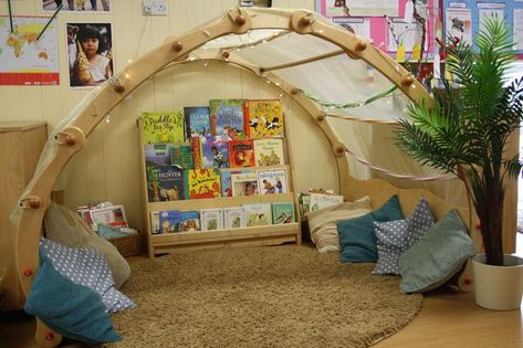 Baby Room Ideas Early Years, Reading Corner Classroom, Childcare Rooms, Book Area, Early Years Classroom, Reggio Classroom, Preschool Rooms, Classroom Layout, Reading Area