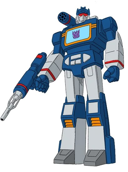 Soundwave is one of Megatron's most reliable troops, and he has positioned himself comfortably and irreplaceably in Megatron's upper command structure. He stands at the Decepticon leader's side as a confidant. Though "only" Communications Officer, he is comparable to Starscream and Shockwave in rank and is the only one of the three to display consistent loyalty to Megatron. Soundwave usually is wise to Starscream's devious plots, and reports them to Megatron quickly. Soundwave guards his place i G1 Megatron, Megatron Art, Transformers Drawing, Transformers Soundwave, Prime Directive, Transformers Generation 1, Ultra Magnus, Transformers Comic, Transformers Characters