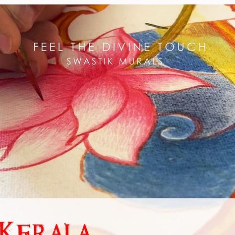 Hariharan Swastik / Mural painting Artist on Instagram: "Kerala mural painting class at Dubai 
#keralamuralpainting #traditionalart #swastikmurals #muralpaintingclassindubai #artclass #canvaspainting #dileepswastik #hariharanswastik #muralartist #muralpaintingtutorial" Mural Paintings, Kerala Mural Painting, Painting Artist, Ancient Temples, Painting Class, Mural Painting, South India, Artist On Instagram, Kerala