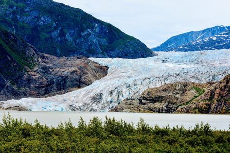 Mendenhall Glacier in Juneau, Alaska Mendenhall Glacier, Juneau Alaska, My Home, Alaska, Water, Travel