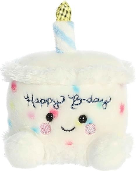 Amazon.com: Aurora® Adorable Palm Pals™ Happy B'day Cake Stuffed Animal - Pocket-Sized Play - Collectable Fun - White 5 Inches : Toys & Games Happy Bday Cake, Palm Pals, B Day Cake, Joyous Celebration, Bday Cake, Fun Sized, Smiling Face, Happy B Day, Birthday Wishlist