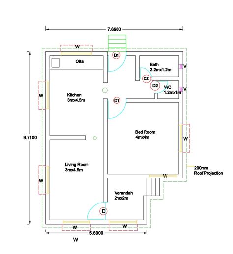 1 Bhk Plan, Diy Birthday Gifts For Friends, Architecture Plan, Diy Birthday Gifts, Friend Birthday Gifts, Diy Birthday, House Plans, Gifts For Friends, Birthday Gifts