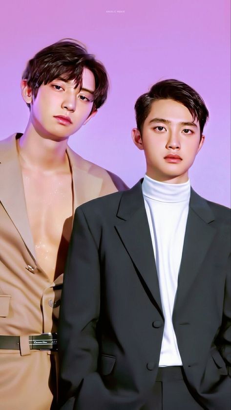 Korean Men Hairstyle, Exo Album, Exo Couple, Exo Lockscreen, Chang Min, Park Chanyeol Exo, Exo Kyungsoo, Chanyeol And Do, Exo Do