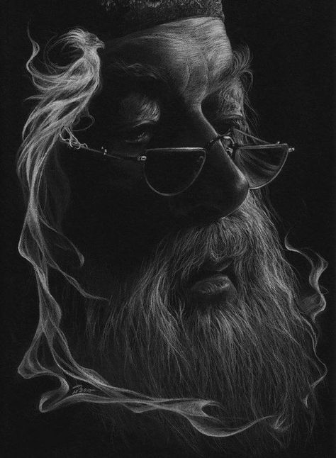 Albus Dumbledore Black Paper Art, Portrait Au Crayon, Art Harry Potter, Draw Realistic, Black Paper Drawing, Drawing Eyes, Images Harry Potter, Drawing Hair, Harry Potter Drawings