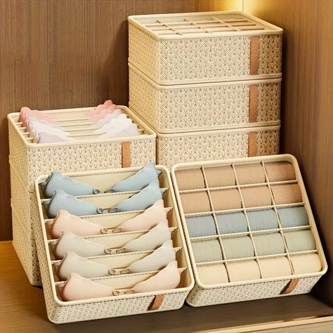 Closet Storage Drawers, Wardrobe Organizer, Sock Storage, Sock Organization, Compartment Organizer, Clothes Storage Boxes, Wardrobe Organisation, Úložný Box, Fabric Storage Boxes