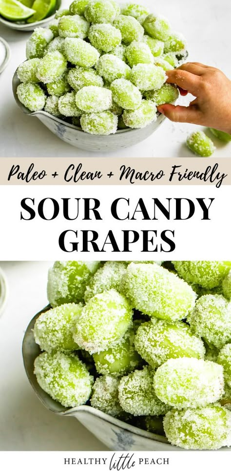 Sour Candy Grapes, Dorm Snacks, Healthy Little Peach, Peach Healthy, Candy Grapes, Plats Healthy, Frozen Grapes, Paleo Snacks, Healthy Snacks Easy