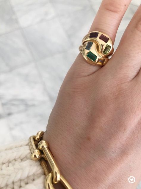 Brent Neale Ring, Brent Neale Jewelry, Brent Neale, Pinkie Ring, Pinky Rings, Gold Pinky Ring, 5 Fingers, Shiny Jewelry, Layered Rings