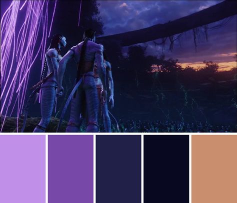 Avatar Colour Palette, Avatar Color Palette, Sully Avatar, Movie Color Palette, Jake Sully, Cinema Colours, Avatar Films, Color Palette Design, Film Set