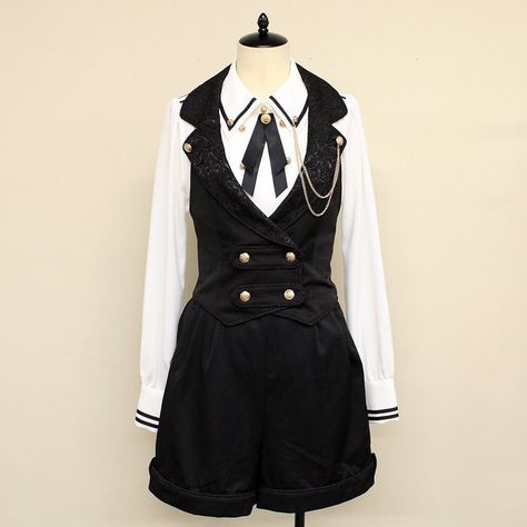 Butler Outfit Designs, Butler Outfit, Ouji Fashion, Royal Outfits, Hoodie Outfit, J Fashion, Cosplay Outfits, Character Outfits, Lolita Fashion