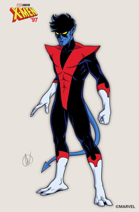 Nightcrawler Art, Nightcrawler Marvel, Xmen Characters, Nightcrawler Comic, Nightcrawler Xmen, All New Wolverine, Marvel Animation, X Men Evolution, Spiderman Art Sketch