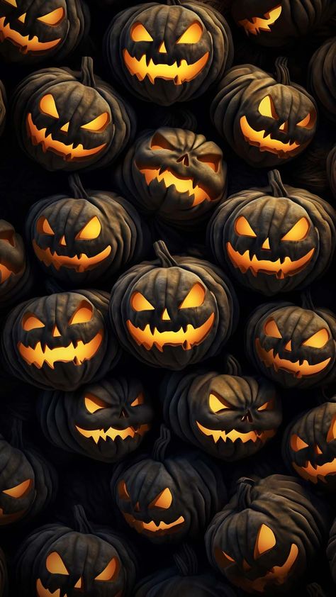 Pumpkins Halloween iPhone Wallpaper 4K - iPhone Wallpapers Halloween Iphone Wallpaper, Halloween Live Wallpaper, Fall Backgrounds Iphone, Iphone Wallpaper 4k, Mobile Background, Halloween Wallpaper Iphone Backgrounds, 4k Wallpaper Iphone, Cute Fall Wallpaper, Fall Background