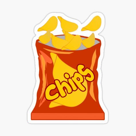 Chips Potato, Walkers Crisps, Bag Sticker, Potato Bag, Potato Crisps, Free Printable Stickers, Disney Iphone, Stickers For Sale, Cute Little Drawings