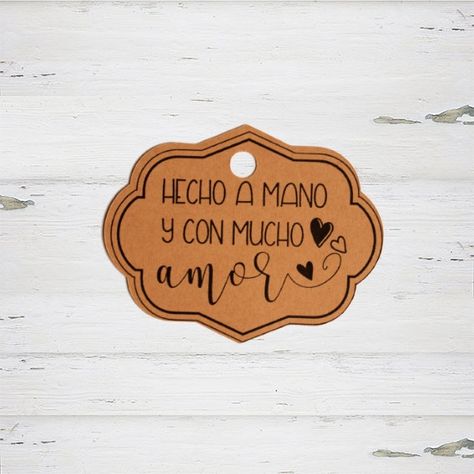 Etiquetas Impresas kraft Hecho a Mano Kitchen Vinyl Decals, Wedding Favor Tags Printable, Candy Buffet Labels, Jam Gift, Cool Stationery, Heart Gift Tags, Photoshop Painting, Wedding Tags, Handmade Sticker