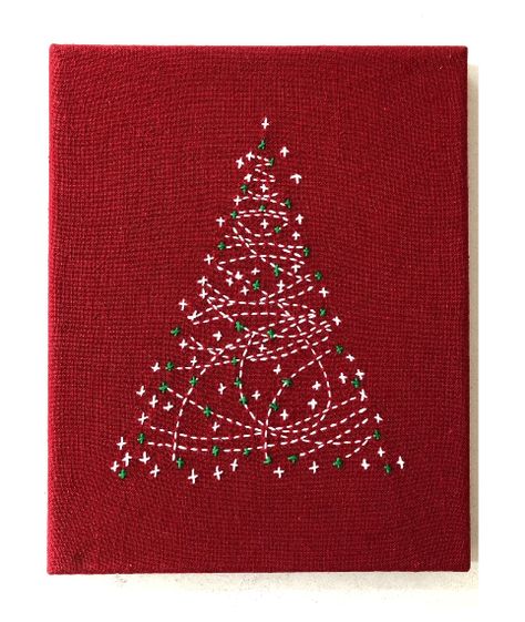 Sashiko Christmas Tree Panel + Pattern | Nuno Nuno Christmas Sashiko, Sashiko Christmas, Christmas Ornament Pattern, Christmas 2023, Twinkle Twinkle, Christmas Trees, Christmas Ornament, Christmas Decor, Christmas Decorations