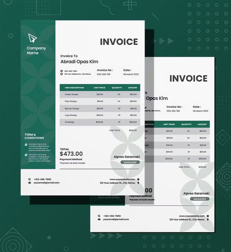 Business Invoice Template AI, EPS, PSD Business Invoice Design, Invoice Sample, Invoice Design Template, Business Invoice, Invoice Design, Invoice Template, Company Names, Marketing Services, Flyer Design