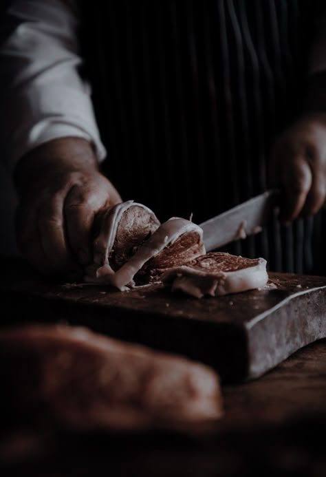 Butcher Aesthetic Dark, Butcher Aesthetic, Meat Aesthetic, Meat Butcher, Meat Restaurant, Around The Fur, Rare Steak, Dark Meat, Butcher Shop