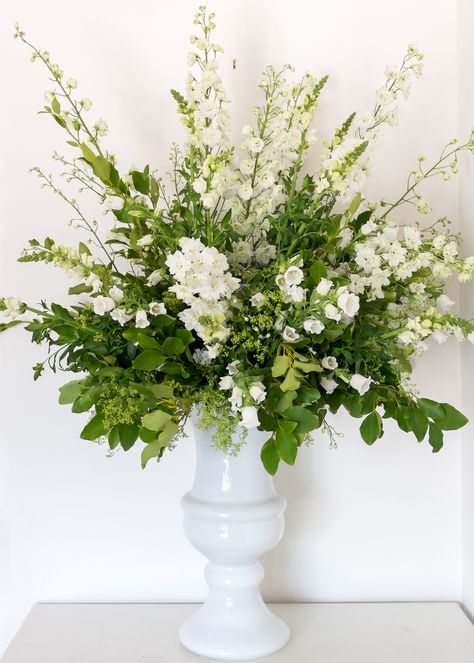 Floral Proposal, Reception Designs, Snap Dragons, Garden Arrangement, Snap Dragon, Office Flowers, Delphinium Flowers, Altar Flowers, Church Flower Arrangements