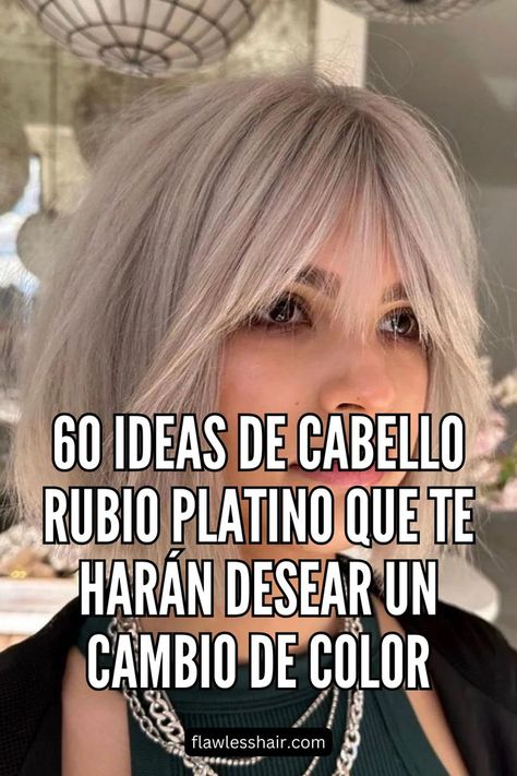 A veces tu pelo es demasiado frágil para un tono superclaro, pero puedes conseguir un tono aproximado sin que tu pelo se convierta en paja. Este rubio ceniza claro está cerca, no del todo, pero sí lo bastante cerca si tu pelo corre el riesgo de dañarse.// Crédito de la foto: instagram @bescene Pelo Color Ceniza, Lilac, Hair Color, Dye, Hair, Color, Instagram, Hair Colour