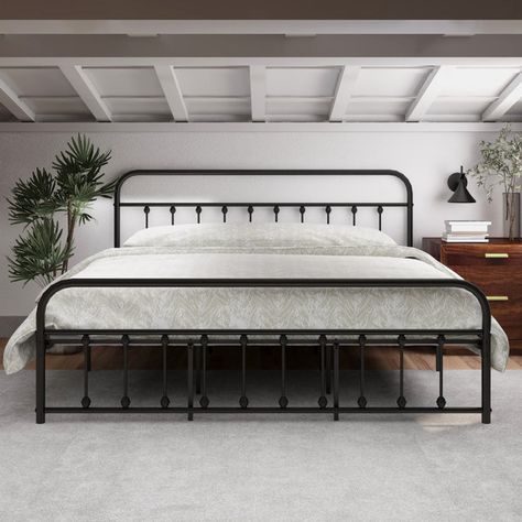 Platform Bed Metal, Bed Metal, Storage Platform Bed, Storage Platform, Solid Wood Platform Bed, Queen Size Bed Frames, Wood Platform Bed, Metal Bed, Metal Bed Frame