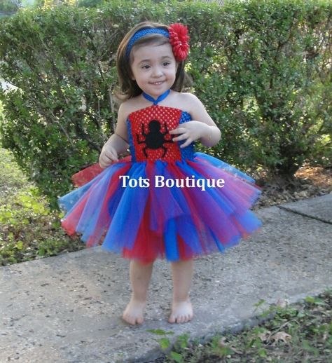 little girls spiderman birthday party | So easy to make Spiderman tutu Spider Princess, Crochet Bodice, Easy Diy Costumes, Cheap Halloween Costumes, Spiderman Birthday Party, Spiderman Party, Girls Tutu Dresses, Cheap Halloween, Spider Girl