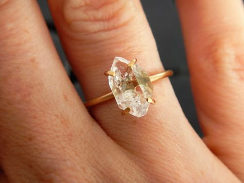 Herkimer Diamond Engagement Ring, Etsy Jewelry Rings, Herkimer Diamond Ring Engagement, Cats Wedding, Baguette Diamond Wedding Band, Floating Diamond Necklace, Holy Matrimony, Jewellery Diy, Pink Morganite Engagement Ring