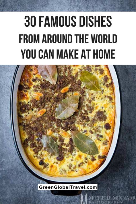 Recipes From Around The World Dinners, Recipes From Famous Restaurants, Traditional Dishes From Around The World, World Famous Recipes, Crockpot Recipes From Around The World, Diverse Food Recipes, Recipes Trending Now, International Menu Ideas, Around The World Menu Ideas