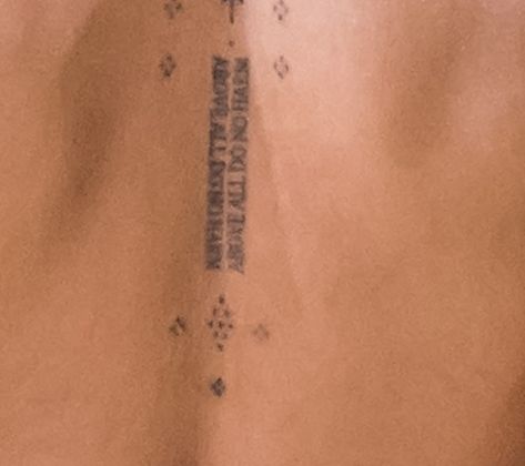 All of Zoë Kravitz's completely perfect tiny tattoos and their meanings | Cosmopolitan Middle East Zoe Kravitz Back Tattoo, Zoe Kravitz Tattoos, Tattoos And Their Meanings, Tattoos Tiny, Inspo Tattoo, Think Tattoo, Ink Link, Buddhist Tattoo, Mermaid Tattoo