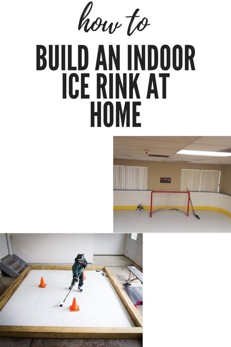 Unlimited ice time for your hockey player? Easy to build indoor ice rink for your home. Indoor Hockey Rink In House, Basement Hockey Rink, Hockey Basement, Indoor Ice Rink, Indoor Ice Skating Rink, Synthetic Ice Rink, Backyard Ice Rink, Synthetic Ice, Hockey Diy